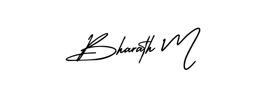 How to Draw Bharath M signature style? AmerikaSignatureDemo-Regular is a latest design signature styles for name Bharath M. Bharath M signature style 3 images and pictures png