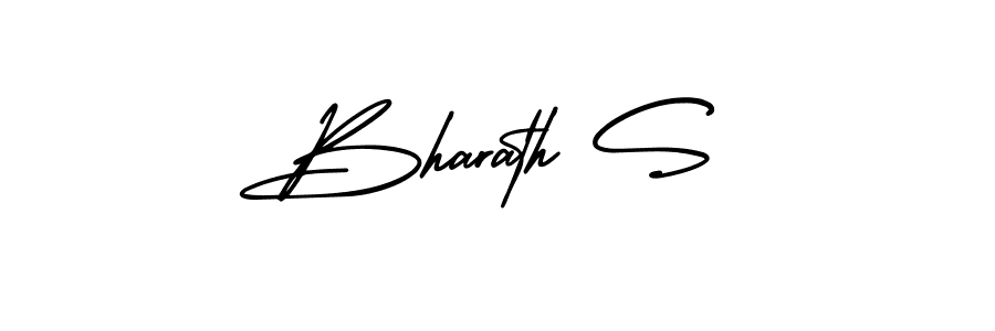 Use a signature maker to create a handwritten signature online. With this signature software, you can design (AmerikaSignatureDemo-Regular) your own signature for name Bharath S. Bharath S signature style 3 images and pictures png