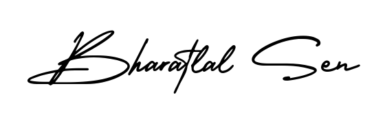 How to make Bharatlal Sen name signature. Use AmerikaSignatureDemo-Regular style for creating short signs online. This is the latest handwritten sign. Bharatlal Sen signature style 3 images and pictures png