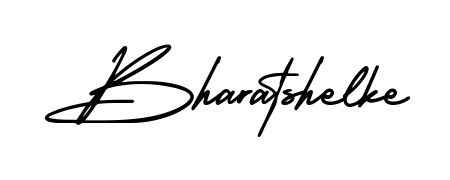 A stylish, flowing autograph style designed for name Bharatshelke using AmerikaSignatureDemo-Regular typography. Perfect for digital creative projects. Bharatshelke signature style 3 images and pictures png