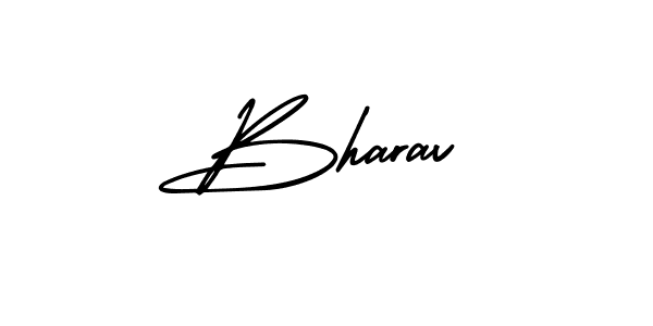 if you are searching for the best signature style for your name Bharav. so please give up your signature search. here we have designed multiple signature styles  using AmerikaSignatureDemo-Regular. Bharav signature style 3 images and pictures png