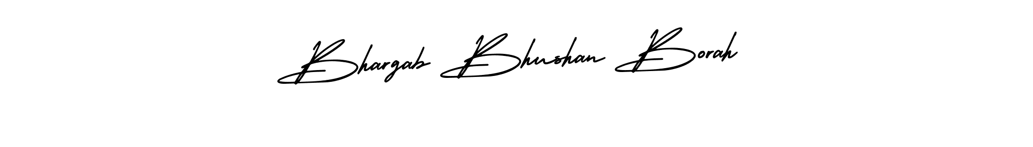 Design your own signature with our free online signature maker. With this signature software, you can create a handwritten (AmerikaSignatureDemo-Regular) signature for name Bhargab Bhushan Borah. Bhargab Bhushan Borah signature style 3 images and pictures png