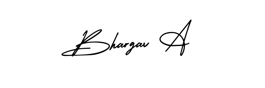 It looks lik you need a new signature style for name Bhargav A. Design unique handwritten (AmerikaSignatureDemo-Regular) signature with our free signature maker in just a few clicks. Bhargav A signature style 3 images and pictures png