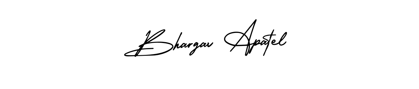 It looks lik you need a new signature style for name Bhargav Apatel. Design unique handwritten (AmerikaSignatureDemo-Regular) signature with our free signature maker in just a few clicks. Bhargav Apatel signature style 3 images and pictures png