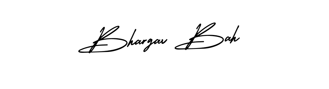 Use a signature maker to create a handwritten signature online. With this signature software, you can design (AmerikaSignatureDemo-Regular) your own signature for name Bhargav Bah. Bhargav Bah signature style 3 images and pictures png