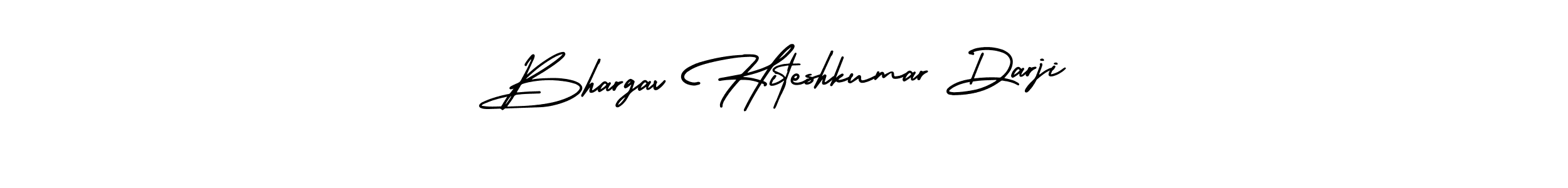 Bhargav Hiteshkumar Darji stylish signature style. Best Handwritten Sign (AmerikaSignatureDemo-Regular) for my name. Handwritten Signature Collection Ideas for my name Bhargav Hiteshkumar Darji. Bhargav Hiteshkumar Darji signature style 3 images and pictures png