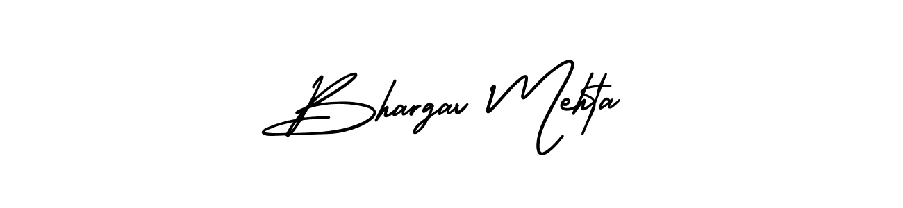 Make a beautiful signature design for name Bhargav Mehta. With this signature (AmerikaSignatureDemo-Regular) style, you can create a handwritten signature for free. Bhargav Mehta signature style 3 images and pictures png