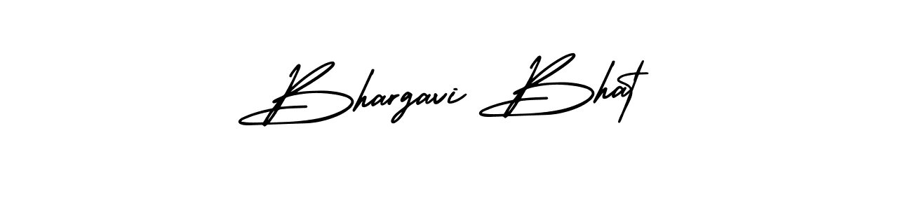 Create a beautiful signature design for name Bhargavi Bhat. With this signature (AmerikaSignatureDemo-Regular) fonts, you can make a handwritten signature for free. Bhargavi Bhat signature style 3 images and pictures png