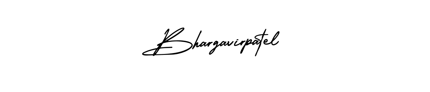 AmerikaSignatureDemo-Regular is a professional signature style that is perfect for those who want to add a touch of class to their signature. It is also a great choice for those who want to make their signature more unique. Get Bhargavirpatel name to fancy signature for free. Bhargavirpatel signature style 3 images and pictures png
