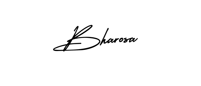 AmerikaSignatureDemo-Regular is a professional signature style that is perfect for those who want to add a touch of class to their signature. It is also a great choice for those who want to make their signature more unique. Get Bharosa name to fancy signature for free. Bharosa signature style 3 images and pictures png