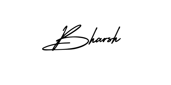 It looks lik you need a new signature style for name Bharsh. Design unique handwritten (AmerikaSignatureDemo-Regular) signature with our free signature maker in just a few clicks. Bharsh signature style 3 images and pictures png