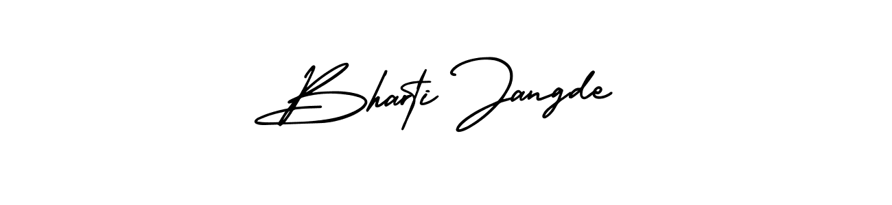 Make a short Bharti Jangde signature style. Manage your documents anywhere anytime using AmerikaSignatureDemo-Regular. Create and add eSignatures, submit forms, share and send files easily. Bharti Jangde signature style 3 images and pictures png