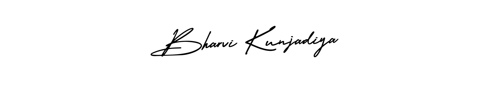 if you are searching for the best signature style for your name Bharvi Kunjadiya. so please give up your signature search. here we have designed multiple signature styles  using AmerikaSignatureDemo-Regular. Bharvi Kunjadiya signature style 3 images and pictures png