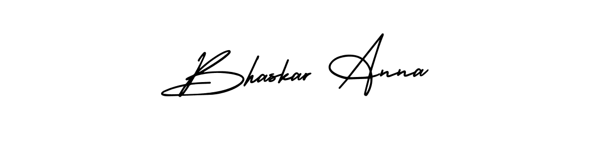 This is the best signature style for the Bhaskar Anna name. Also you like these signature font (AmerikaSignatureDemo-Regular). Mix name signature. Bhaskar Anna signature style 3 images and pictures png