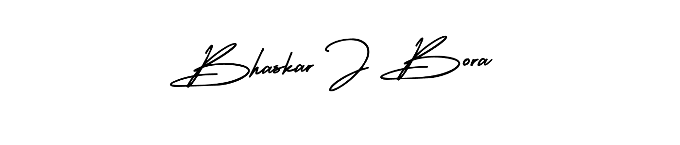 AmerikaSignatureDemo-Regular is a professional signature style that is perfect for those who want to add a touch of class to their signature. It is also a great choice for those who want to make their signature more unique. Get Bhaskar J Bora name to fancy signature for free. Bhaskar J Bora signature style 3 images and pictures png