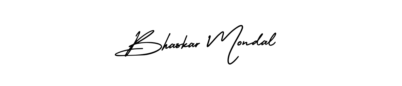 Design your own signature with our free online signature maker. With this signature software, you can create a handwritten (AmerikaSignatureDemo-Regular) signature for name Bhaskar Mondal. Bhaskar Mondal signature style 3 images and pictures png