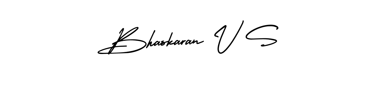 This is the best signature style for the Bhaskaran V S name. Also you like these signature font (AmerikaSignatureDemo-Regular). Mix name signature. Bhaskaran V S signature style 3 images and pictures png