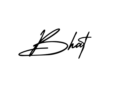 Design your own signature with our free online signature maker. With this signature software, you can create a handwritten (AmerikaSignatureDemo-Regular) signature for name Bhat. Bhat signature style 3 images and pictures png