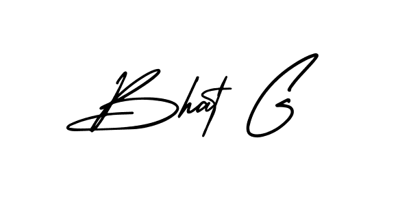 It looks lik you need a new signature style for name Bhat G. Design unique handwritten (AmerikaSignatureDemo-Regular) signature with our free signature maker in just a few clicks. Bhat G signature style 3 images and pictures png