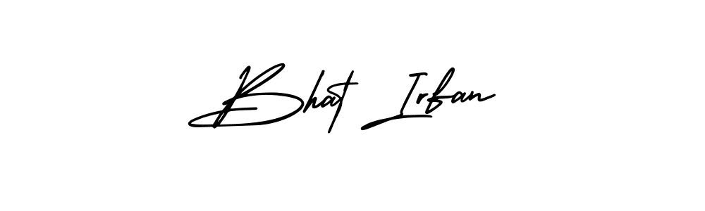 You should practise on your own different ways (AmerikaSignatureDemo-Regular) to write your name (Bhat Irfan) in signature. don't let someone else do it for you. Bhat Irfan signature style 3 images and pictures png