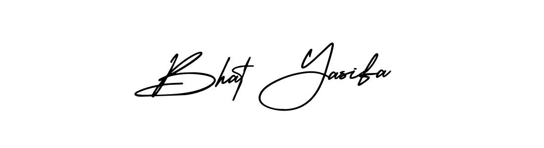 It looks lik you need a new signature style for name Bhat Yasifa. Design unique handwritten (AmerikaSignatureDemo-Regular) signature with our free signature maker in just a few clicks. Bhat Yasifa signature style 3 images and pictures png