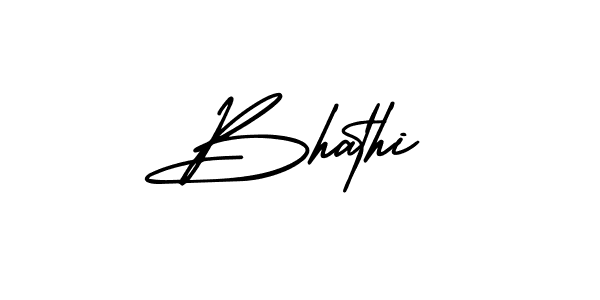 Make a beautiful signature design for name Bhathi. With this signature (AmerikaSignatureDemo-Regular) style, you can create a handwritten signature for free. Bhathi signature style 3 images and pictures png