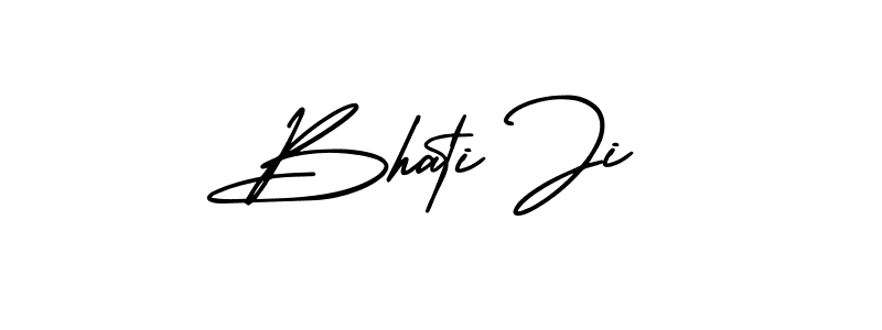 How to make Bhati Ji name signature. Use AmerikaSignatureDemo-Regular style for creating short signs online. This is the latest handwritten sign. Bhati Ji signature style 3 images and pictures png