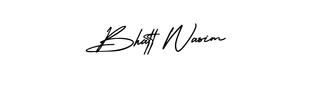 Also You can easily find your signature by using the search form. We will create Bhatt Wasim name handwritten signature images for you free of cost using AmerikaSignatureDemo-Regular sign style. Bhatt Wasim signature style 3 images and pictures png