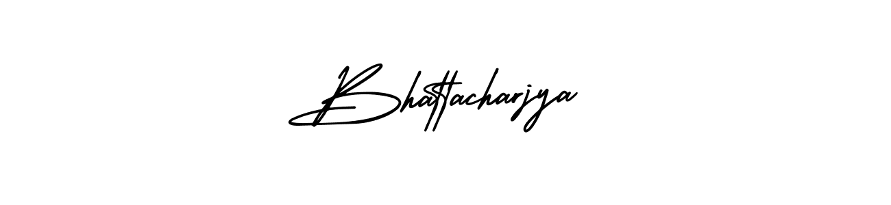 It looks lik you need a new signature style for name Bhattacharjya. Design unique handwritten (AmerikaSignatureDemo-Regular) signature with our free signature maker in just a few clicks. Bhattacharjya signature style 3 images and pictures png