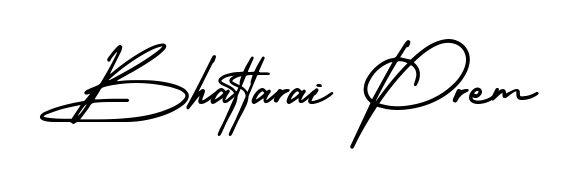Looking for an artistic signature for Bhattarai Prem? The AmerikaSignatureDemo-Regular calligraphy style gives a sophisticated flow suitable for business cards and emails. Bhattarai Prem signature style 3 images and pictures png