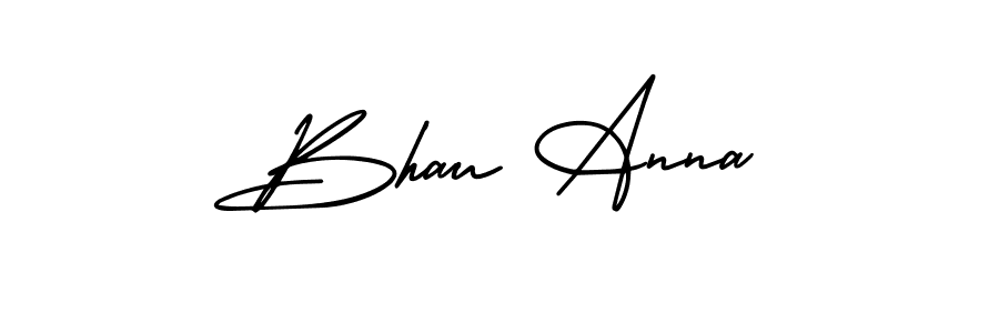 How to Draw Bhau Anna signature style? AmerikaSignatureDemo-Regular is a latest design signature styles for name Bhau Anna. Bhau Anna signature style 3 images and pictures png