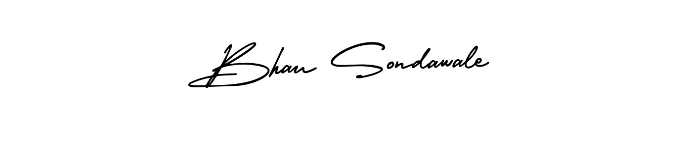 Make a beautiful signature design for name Bhau Sondawale. With this signature (AmerikaSignatureDemo-Regular) style, you can create a handwritten signature for free. Bhau Sondawale signature style 3 images and pictures png