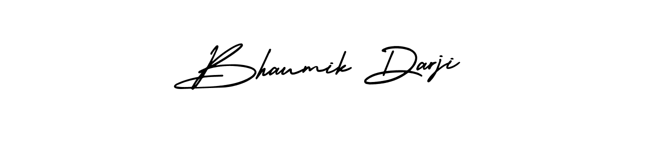 Make a beautiful signature design for name Bhaumik Darji. With this signature (AmerikaSignatureDemo-Regular) style, you can create a handwritten signature for free. Bhaumik Darji signature style 3 images and pictures png