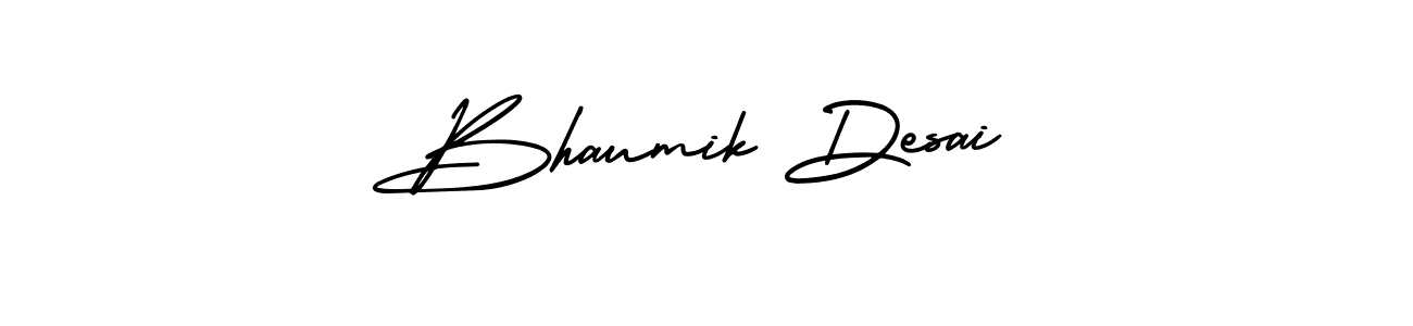 This is the best signature style for the Bhaumik Desai name. Also you like these signature font (AmerikaSignatureDemo-Regular). Mix name signature. Bhaumik Desai signature style 3 images and pictures png