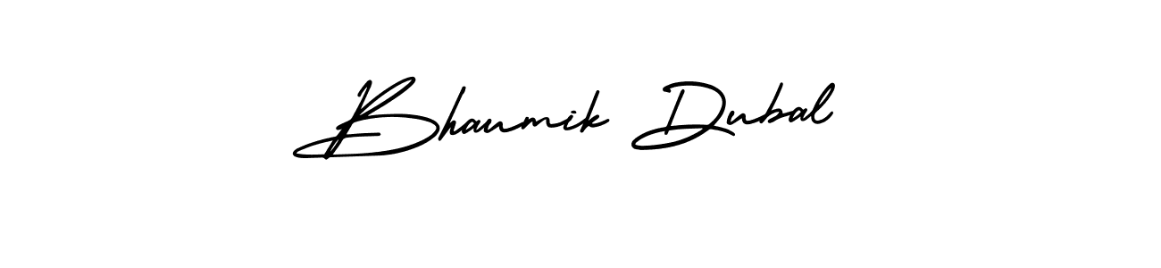 You can use this online signature creator to create a handwritten signature for the name Bhaumik Dubal. This is the best online autograph maker. Bhaumik Dubal signature style 3 images and pictures png