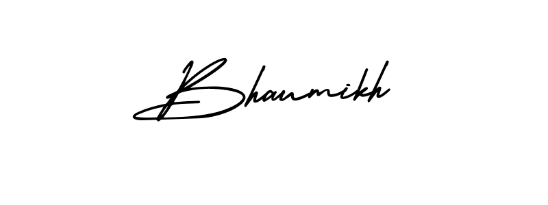 Create a beautiful signature design for name Bhaumikh. With this signature (AmerikaSignatureDemo-Regular) fonts, you can make a handwritten signature for free. Bhaumikh signature style 3 images and pictures png