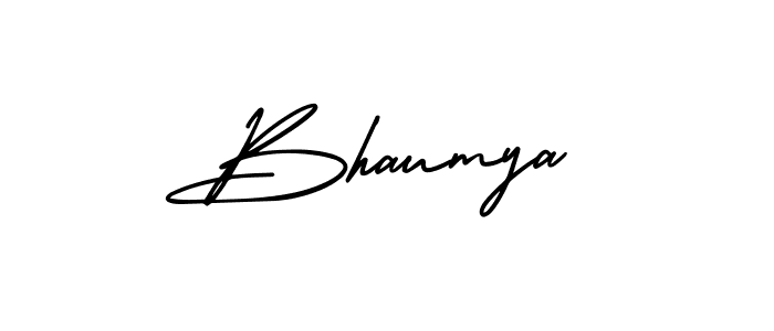 Make a beautiful signature design for name Bhaumya. With this signature (AmerikaSignatureDemo-Regular) style, you can create a handwritten signature for free. Bhaumya signature style 3 images and pictures png