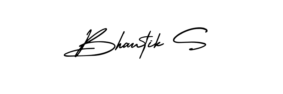 Similarly AmerikaSignatureDemo-Regular is the best handwritten signature design. Signature creator online .You can use it as an online autograph creator for name Bhautik S. Bhautik S signature style 3 images and pictures png