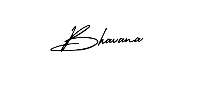 Bhavana stylish signature style. Best Handwritten Sign (AmerikaSignatureDemo-Regular) for my name. Handwritten Signature Collection Ideas for my name Bhavana. Bhavana signature style 3 images and pictures png