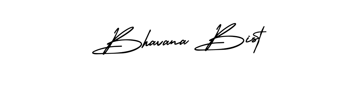How to make Bhavana Bist name signature. Use AmerikaSignatureDemo-Regular style for creating short signs online. This is the latest handwritten sign. Bhavana Bist signature style 3 images and pictures png