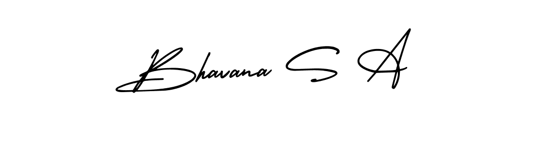 AmerikaSignatureDemo-Regular is a professional signature style that is perfect for those who want to add a touch of class to their signature. It is also a great choice for those who want to make their signature more unique. Get Bhavana S A name to fancy signature for free. Bhavana S A signature style 3 images and pictures png