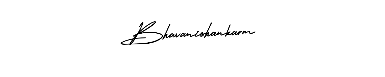 Create a beautiful signature design for name Bhavanishankarm. With this signature (AmerikaSignatureDemo-Regular) fonts, you can make a handwritten signature for free. Bhavanishankarm signature style 3 images and pictures png