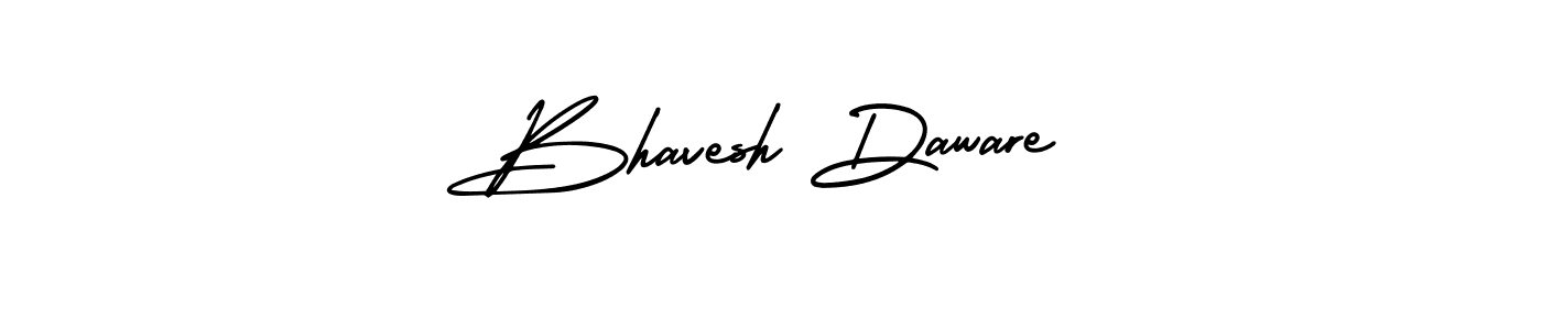 Bhavesh Daware stylish signature style. Best Handwritten Sign (AmerikaSignatureDemo-Regular) for my name. Handwritten Signature Collection Ideas for my name Bhavesh Daware. Bhavesh Daware signature style 3 images and pictures png