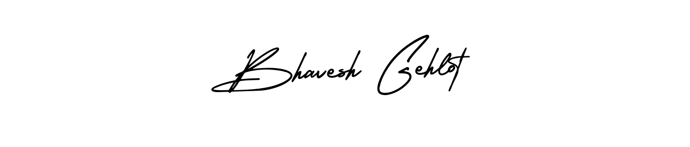 Design your own signature with our free online signature maker. With this signature software, you can create a handwritten (AmerikaSignatureDemo-Regular) signature for name Bhavesh Gehlot. Bhavesh Gehlot signature style 3 images and pictures png