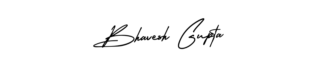 You should practise on your own different ways (AmerikaSignatureDemo-Regular) to write your name (Bhavesh Gupta) in signature. don't let someone else do it for you. Bhavesh Gupta signature style 3 images and pictures png