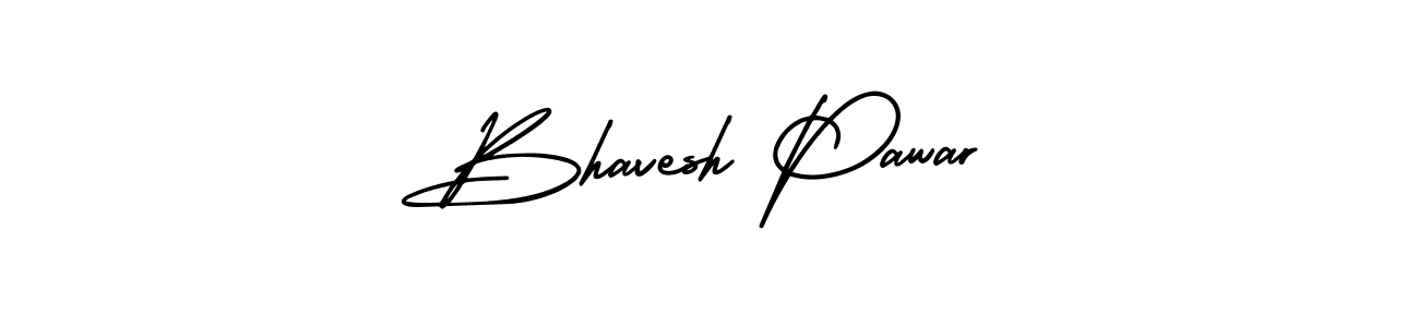 Bhavesh Pawar stylish signature style. Best Handwritten Sign (AmerikaSignatureDemo-Regular) for my name. Handwritten Signature Collection Ideas for my name Bhavesh Pawar. Bhavesh Pawar signature style 3 images and pictures png