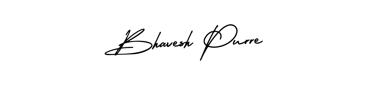 How to make Bhavesh Purre signature? AmerikaSignatureDemo-Regular is a professional autograph style. Create handwritten signature for Bhavesh Purre name. Bhavesh Purre signature style 3 images and pictures png