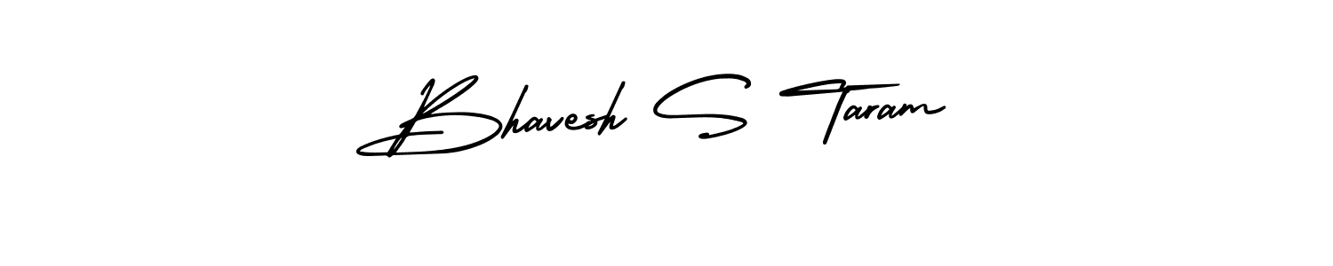 Similarly AmerikaSignatureDemo-Regular is the best handwritten signature design. Signature creator online .You can use it as an online autograph creator for name Bhavesh S Taram. Bhavesh S Taram signature style 3 images and pictures png