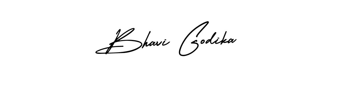 Create a beautiful signature design for name Bhavi Godika. With this signature (AmerikaSignatureDemo-Regular) fonts, you can make a handwritten signature for free. Bhavi Godika signature style 3 images and pictures png