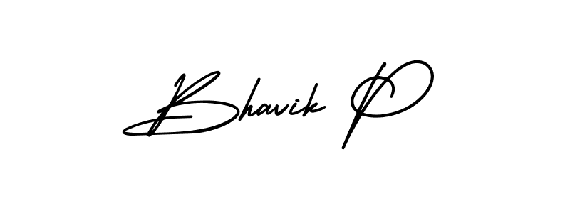 Create a beautiful signature design for name Bhavik P. With this signature (AmerikaSignatureDemo-Regular) fonts, you can make a handwritten signature for free. Bhavik P signature style 3 images and pictures png